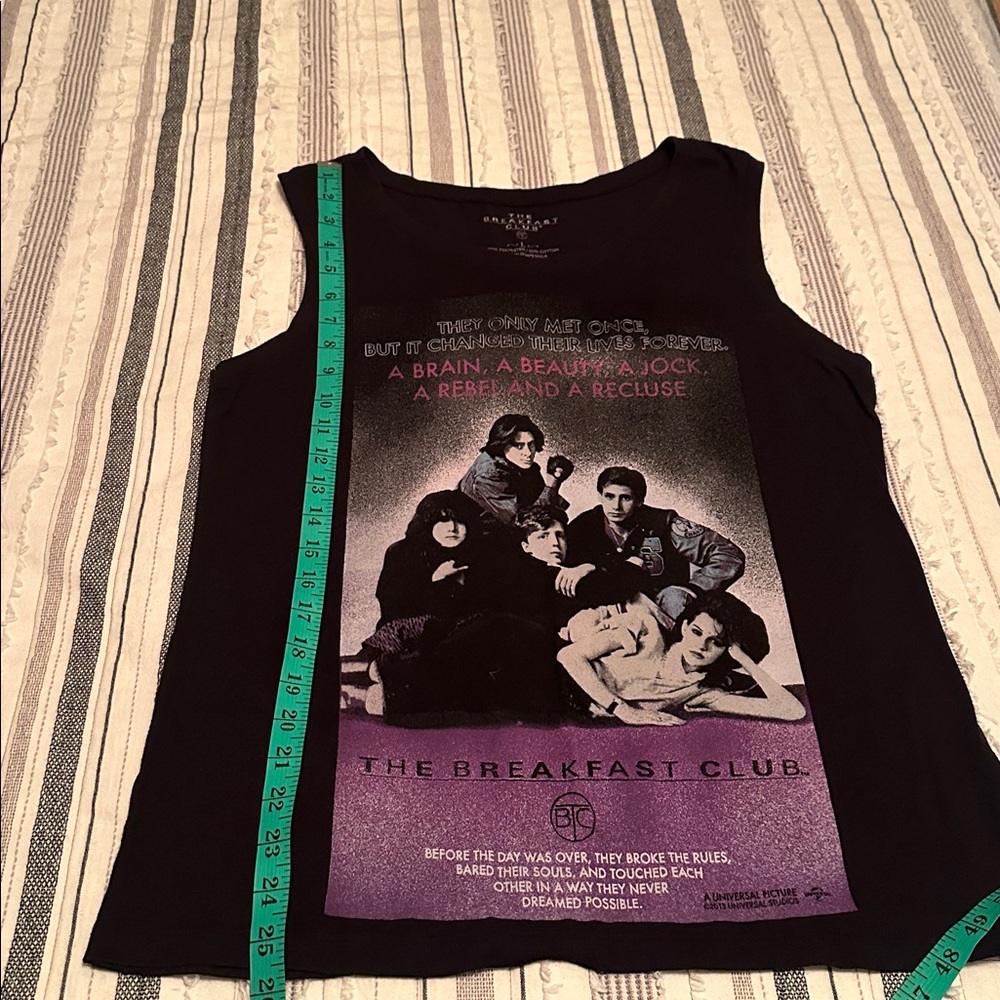 Vintage “The Breakfast Club” muscle tank tee L preowned - Picture 7 of 7